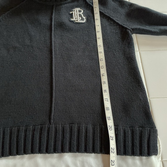 NWT RARE Ralph Lauren Bullion Patch Faux Layer Cotton Blend Sweater - Picture 8 of 12